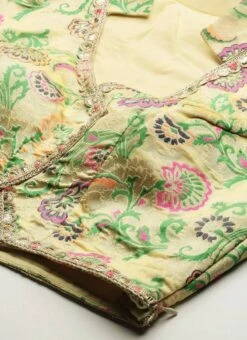 Skirt From Beige Art Silk Jacquard Co Ords Set After Six Wear 12 Skirt From Beige Art Silk Jacquard Co Ords Set After Six Wear -C Bazaar Shop Beige Art Silk Jacquard Co Ords Set IWBS02211097 rrc1