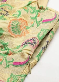 Beige Art Silk Jacquard Dress Festive Wear -C Bazaar Shop Beige Art Silk Jacquard Dress DRBS02212490 rrc3