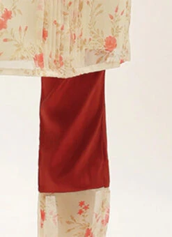 Beige Digital Printed Organza Kurta Set After Six Wear -C Bazaar Shop Beige Digital Printed Organza Kurta Set KSBS02202389 rrc4