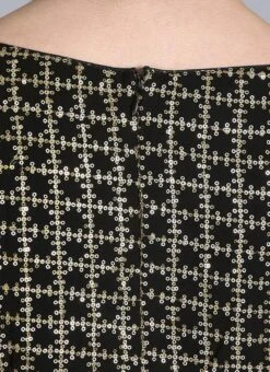 Beige N Black Embroidered Dupatta N Gown Festive Wear -C Bazaar Shop Beige N Black Embroidered Dupatta N Gown IWBS01910308 rrc2