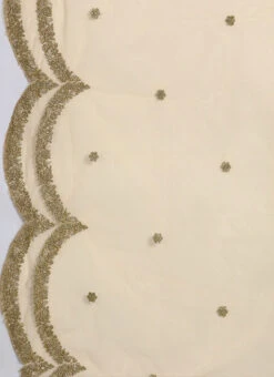 Beige N Black Embroidered Dupatta N Gown Festive Wear -C Bazaar Shop Beige N Black Embroidered Dupatta N Gown IWBS01910308 rrc3