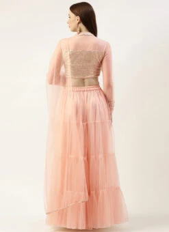 Skirt From Beige Sequins Embroidered Tiered Lehenga Set After Six Wear 11 Skirt From Beige Sequins Embroidered Tiered Lehenga Set After Six Wear -C Bazaar Shop Beige Sequins Embroidered Tiered Lehenga Set GHBS02211199 b