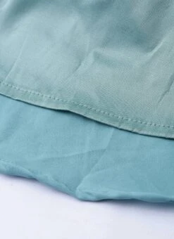 Beige And Wasabi Green Contrast Embroidered Gown Festive Wear -C Bazaar Shop Beige and Wasabi Green Contrast Embroidered Gown IWBS01912997 rrc2