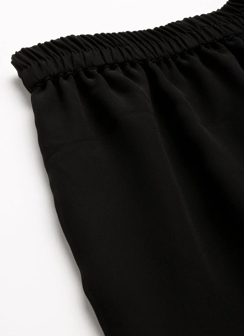 Top From Black Chinon Embroidered N Sequins Gharara Set After Six Wear 7 Top From Black Chinon Embroidered N Sequins Gharara Set After Six Wear - Image 7