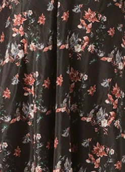 Black Chinon Side Cut Out Dress After Six Wear -C Bazaar Shop Black Chinon Side Cut Out Dress DRBS02308941 rrc3