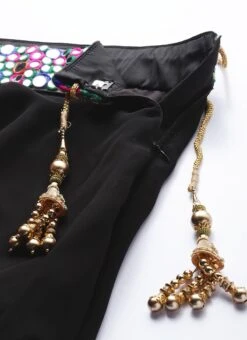 Black Closed Neck Lehenga Festive Wear -C Bazaar Shop Black Closed Neck Custom Made Lehenga GHBS01911786 rrc2