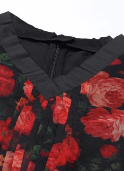 Black Digital Printed Organza Kurta Set After Six Wear -C Bazaar Shop Black Digital Printed Organza Kurta Set KSBS02202388 rrc1