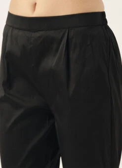 Black Digital Printed Organza Kurta Set After Six Wear -C Bazaar Shop Black Digital Printed Organza Kurta Set KSBS02202388 rrc2