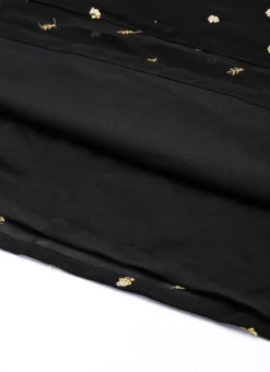 Black Embroidered One Shoulder Style Gown Party Wear 14 Black Embroidered One Shoulder Style Gown Party Wear -C Bazaar Shop Black Embroidered One Shoulder Style Gown IWBS02305135 rrc3