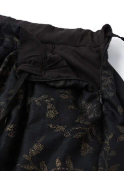 Black Foil Printed Rayon Skirt Festive Wear -C Bazaar Shop Black Foil Printed Rayon Skirt WBBS02307586 rrc1