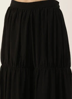 Black Foli Print Georgette Kurti Set Festive Wear -C Bazaar Shop Black Foli Print Georgette Kurti Set KSBS02302551 rrc2