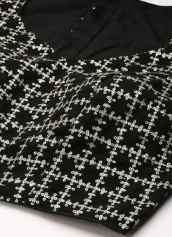 Black Georgette Embroidered Blouse Festive Wear 12 Black Georgette Embroidered Blouse Festive Wear -C Bazaar Shop Black Georgette Embroidered Blouse BLBS02303867 rrc1