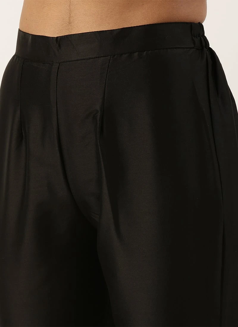 Bottom From Black Georgette Sequins Narrow Straight Pant Suit After Six Wear 6 Bottom From Black Georgette Sequins Narrow Straight Pant Suit After Six Wear - Image 6