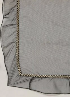 Dupatta From Black Georgette Sequins Narrow Straight Pant Suit After Six Wear -C Bazaar Shop Black Georgette Sequins Narrow Straight Pant Suit SLBS02211248 rrc4