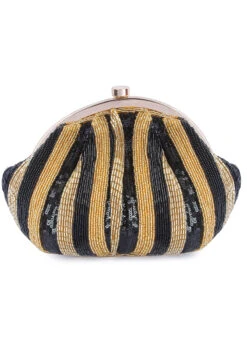 Black N Golden Designer Clutch -C Bazaar Shop Black N Golden Designer Clutch HBDACS437 b