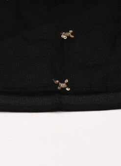 Black Net Embroidered Midi Dress Festive Wear 14 Black Net Embroidered Midi Dress Festive Wear -C Bazaar Shop Black Net Embroidered Midi Dress DRBS02206215 rrc3