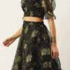 Skirt From Black Organza Printed Co Ords Set After Six Wear