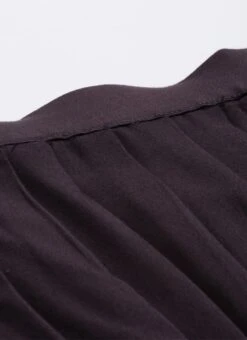 Black Printed Rayon Pleated Skirt Festive Wear 10 Black Printed Rayon Pleated Skirt Festive Wear -C Bazaar Shop Black Printed Rayon Pleated Skirt WBBS02012678 rrc1