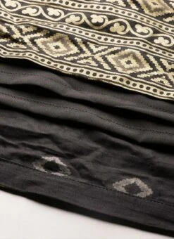 Black Rayon Ankle Length Dress After Six Wear 15 Black Rayon Ankle Length Dress After Six Wear -C Bazaar Shop Black Rayon Ankle Length Dress DRBS02108639 rrc4