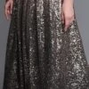 Black Sequins Embroidered Skirt Party Wear