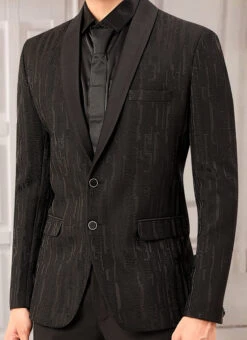 Black Terry Rayon Blazers