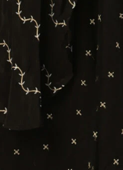 Black Viscose Embroidered Layered Gown Festive Wear -C Bazaar Shop Black Viscose Embroidered Layered Gown IWBS02212600 rrc3
