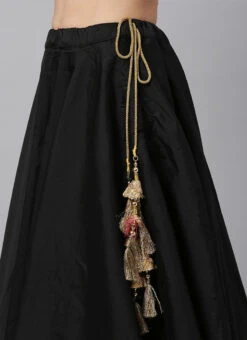 Black And Gold Sequins Lehenga Choli Set Festive Wear -C Bazaar Shop Black and Gold Sequins Lehenga Choli Set GHBS02001273 rrc2