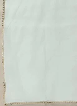 Dupatta From Blue Art Silk Layered Gharara Suit After Six Wear -C Bazaar Shop Blue Art Silk Layered Gharara Suit SLBS02304995 rrc3 2