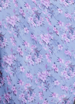 Blue Digital Print V Neck Gown Party Wear -C Bazaar Shop Blue Digital Print V Neck Gown IWBS02308956 rrc4