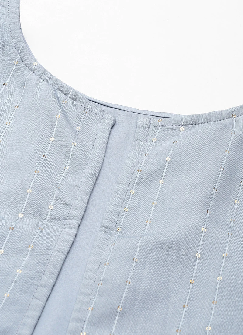 Blue Digital Printed Jacket Style Jumpsuit Festive Wear 7 Blue Digital Printed Jacket Style Jumpsuit Festive Wear - Image 7