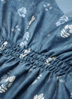 Blue Digital Printed Kaftan Dress After Six Wear Festive Wear -C Bazaar Shop Blue Digital Printed Kaftan Dress DRBS02211026 rrc1