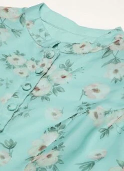 Bottom From Blue Digital Printed Kurta Set With Straight Pant After Six Wear -C Bazaar Shop Blue Digital Printed Kurta Set With Straight Pant KSBS02305245 rrc1