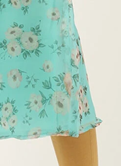 Blue Digital Printed Organza Kurti Festive Wear -C Bazaar Shop Blue Digital Printed Organza Kurti KRBS02303819 rrc4