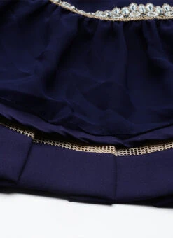 Blue Embroidered Kali Gown Party Wear -C Bazaar Shop Blue Embroidered Kali Gown IWBS02202359 rrc4