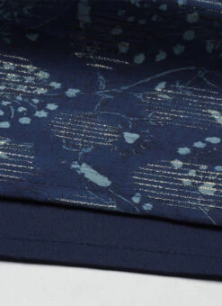 Blue Foil Calf Length Kurta Set After Six Wear 15 Blue Foil Calf Length Kurta Set After Six Wear -C Bazaar Shop Blue Foil Calf Length Kurta Set KSBS02201303 rrc4