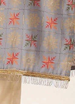 Blue Foil Printed Kurta N Straight Pant Set Festive Wear -C Bazaar Shop Blue Foil Printed Kurta N Straight Pant Set KSBS02111149 rrc4