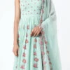 Blue Georgette Embroidered Anarkali Suit Wedding Wear