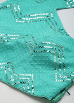 Blue Georgette Sequins Layered Lehenga Festive Wear -C Bazaar Shop Blue Georgette Sequins Layered Lehenga GHBS02209737 rrc1