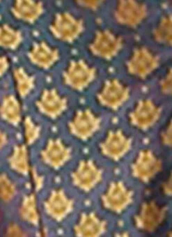 Blue Jacquard Blouse Festive Wear 15 Blue Jacquard Blouse Festive Wear -C Bazaar Shop Blue Jacquard Blouse BLBS02305286 rrc4