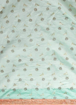 Blue N Mauve Low V Neck Saree Wedding Wear -C Bazaar Shop Blue N Mauve Low V Neck Saree SABS02007393 rrc3