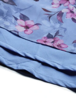 Blue N Pink Digital Printed Georgette Tiered Skirt Festive Wear -C Bazaar Shop Blue N Pink Digital Printed Georgette Tiered Skirt WBBS02012681 rrc4