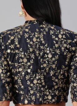 Blue N Pink Embroidered Layered Lehenga Party Wear -C Bazaar Shop Blue N Pink Embroidered Layered Lehenga GHBS01912013 rrc4