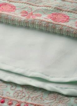 Blue N Pink Embroidered Lehenga Set Festive Wear 15 Blue N Pink Embroidered Lehenga Set Festive Wear -C Bazaar Shop Blue N Pink Embroidered Lehenga Set GHBS02104153 rrc4