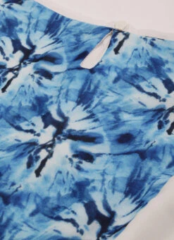 Blue N White Digital Printed Dress Festive Wear -C Bazaar Shop Blue N White Digital Printed Dress DRBS02208510 rrc1