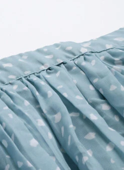 Blue N White Digital Printed Georgette Tiered Skirt Festive Wear -C Bazaar Shop Blue N White Digital Printed Georgette Tiered Skirt WBBS02012682 rrc1