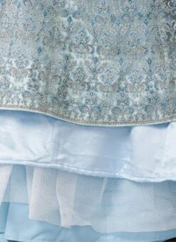Blue Net Hand Work N Zari Embroidery Work Umbrella Lehenga Choli Wedding Wear -C Bazaar Shop Blue Net Hand Work N Zari Embroidery Work Umbrella Lehenga Choli GHCBF5402 rrc4