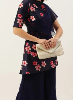 Blue Printed Kurta Set After Six Wear