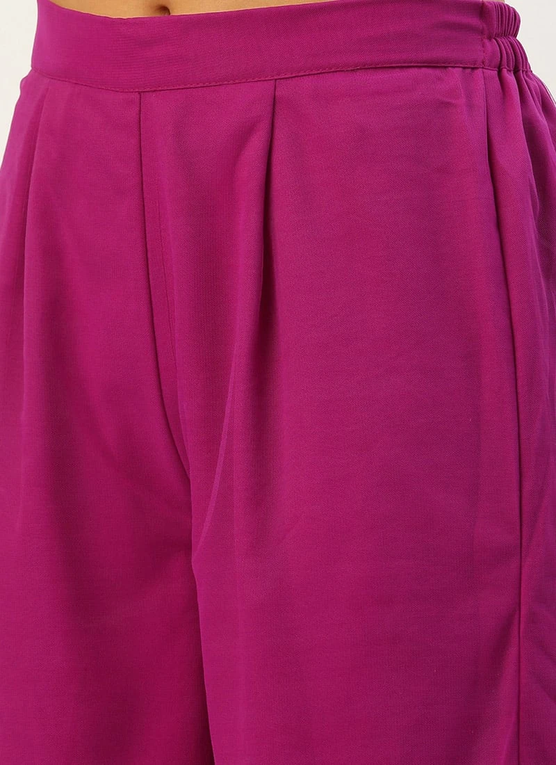 Top From Blue Printed Palazzo Suit After Six Wear 6 Top From Blue Printed Palazzo Suit After Six Wear - Image 6