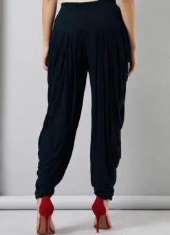 Blue Rayon Dhoti Pant Work Wear -C Bazaar Shop Blue Rayon Dhoti Pant WBDMF1112NV b