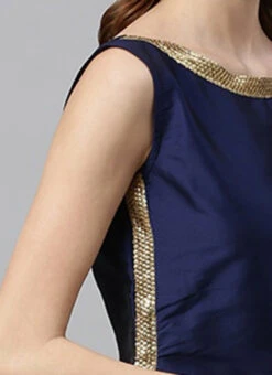 Blue Taffeta Top Festive Wear -C Bazaar Shop Blue Taffeta Top KRBS02307703 rrc2